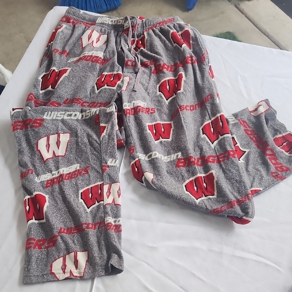 Wisconsin Badgers Gray Pajama Pants - Picture 1 of 4